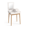 Bureau-Coiffeuse Iris 2-en-1 avec Miroir Inclinable - majoliecoiffeuse