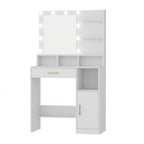Coiffeuse Lumina avec Miroir LED - majoliecoiffeuse