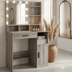 Coiffeuse Lumina avec Miroir LED - majoliecoiffeuse