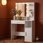 Coiffeuse Lumina avec Miroir LED